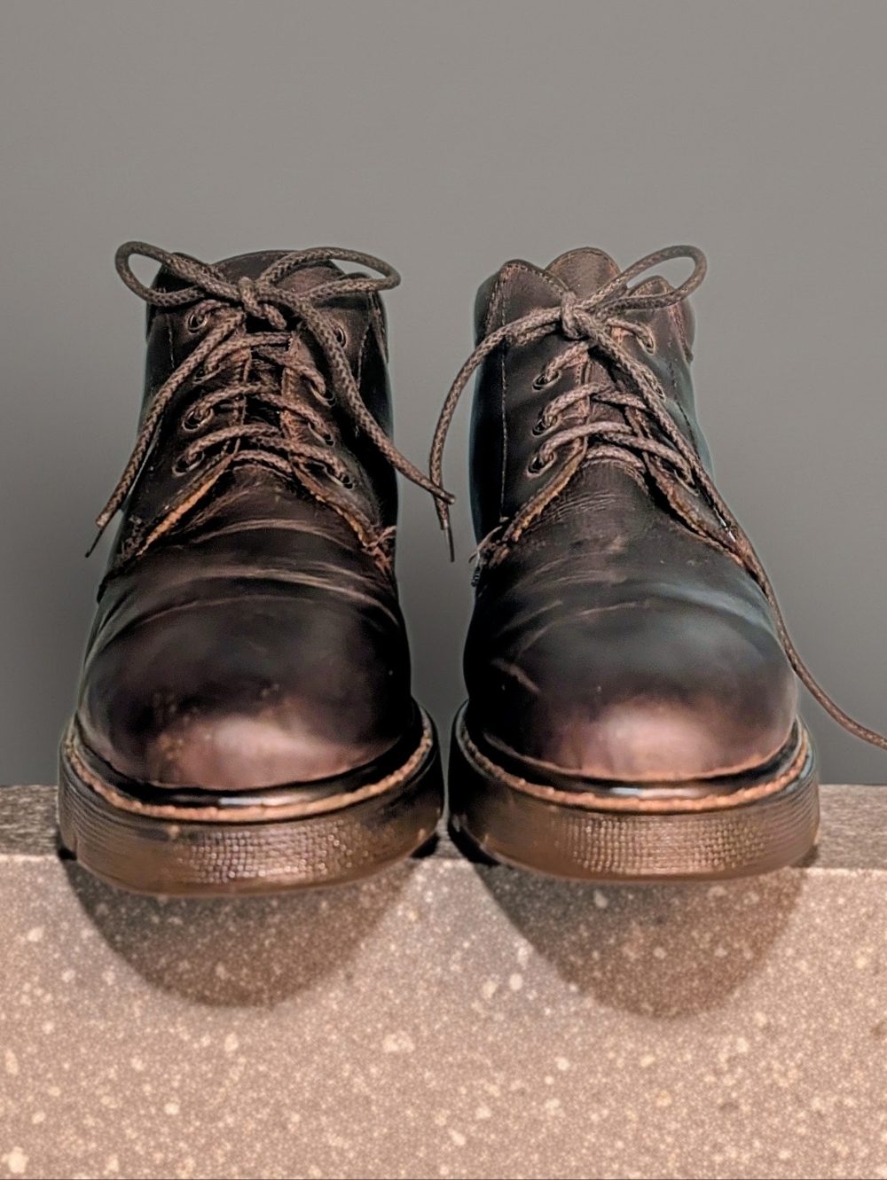 Sonoma Dark Brown Leather Chukka Boots Size Mens 8 /Women's 10